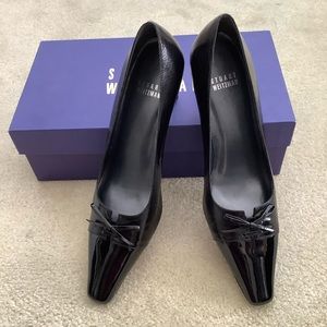 Stuart Weitzman Pointed Toe Black Heels